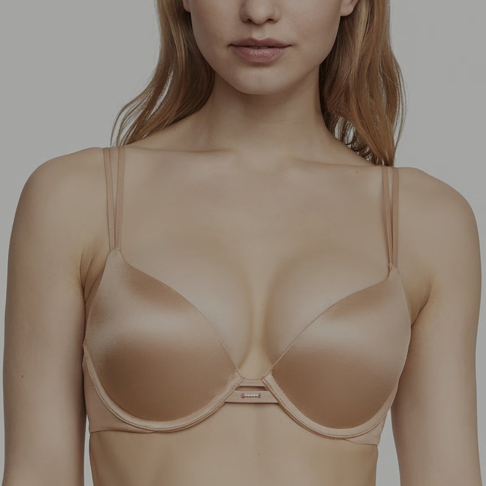 Very Sexy Smooth Nude Push-Up Bra Color Praline